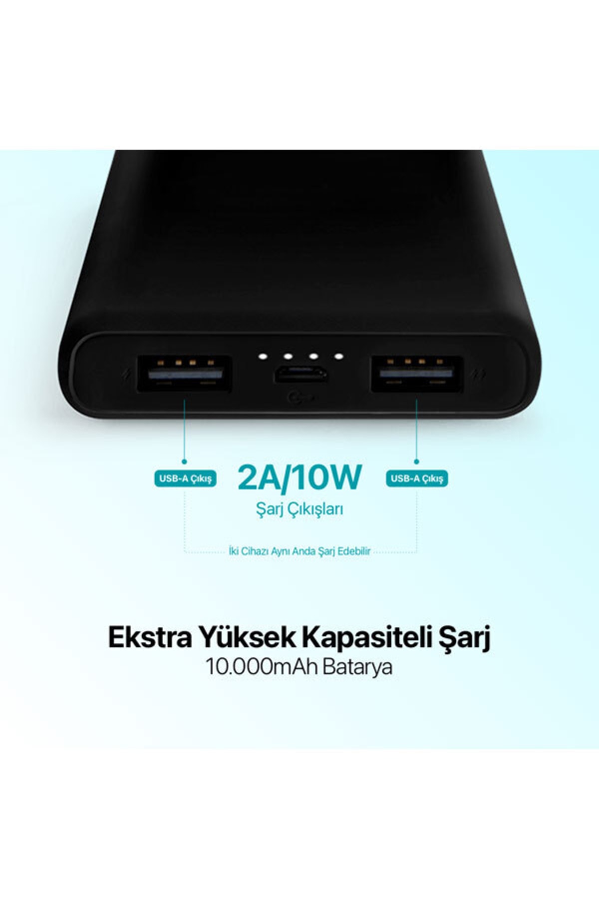 Powerslim S Powerbank Şarj Cihazı 10000mah Siyah - 2bb135s