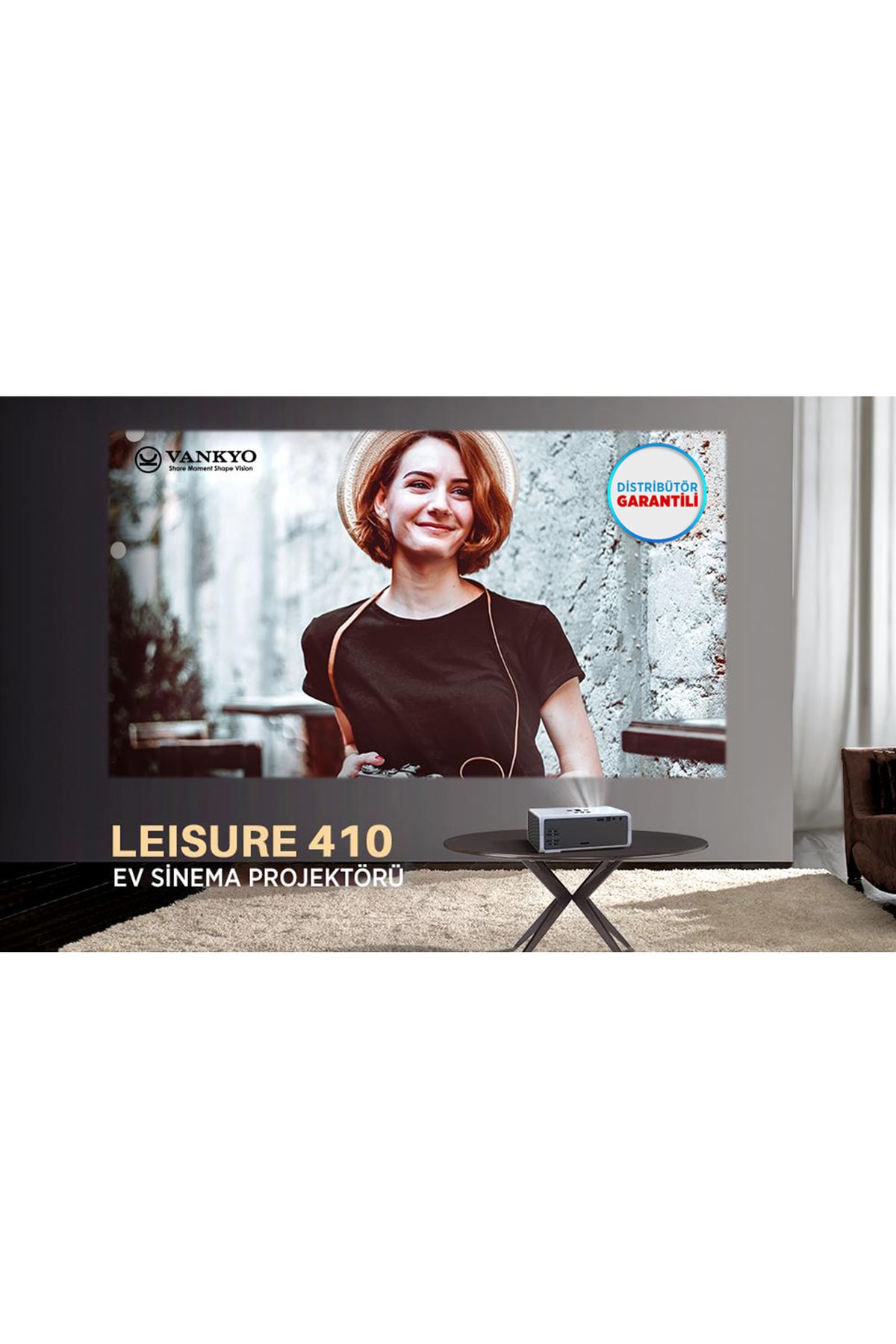 Leisure 410 1080p Destekli Lcd Led Projeksiyon Cihazı - 200 Inç Yansıtma - Dahili Hoparlör