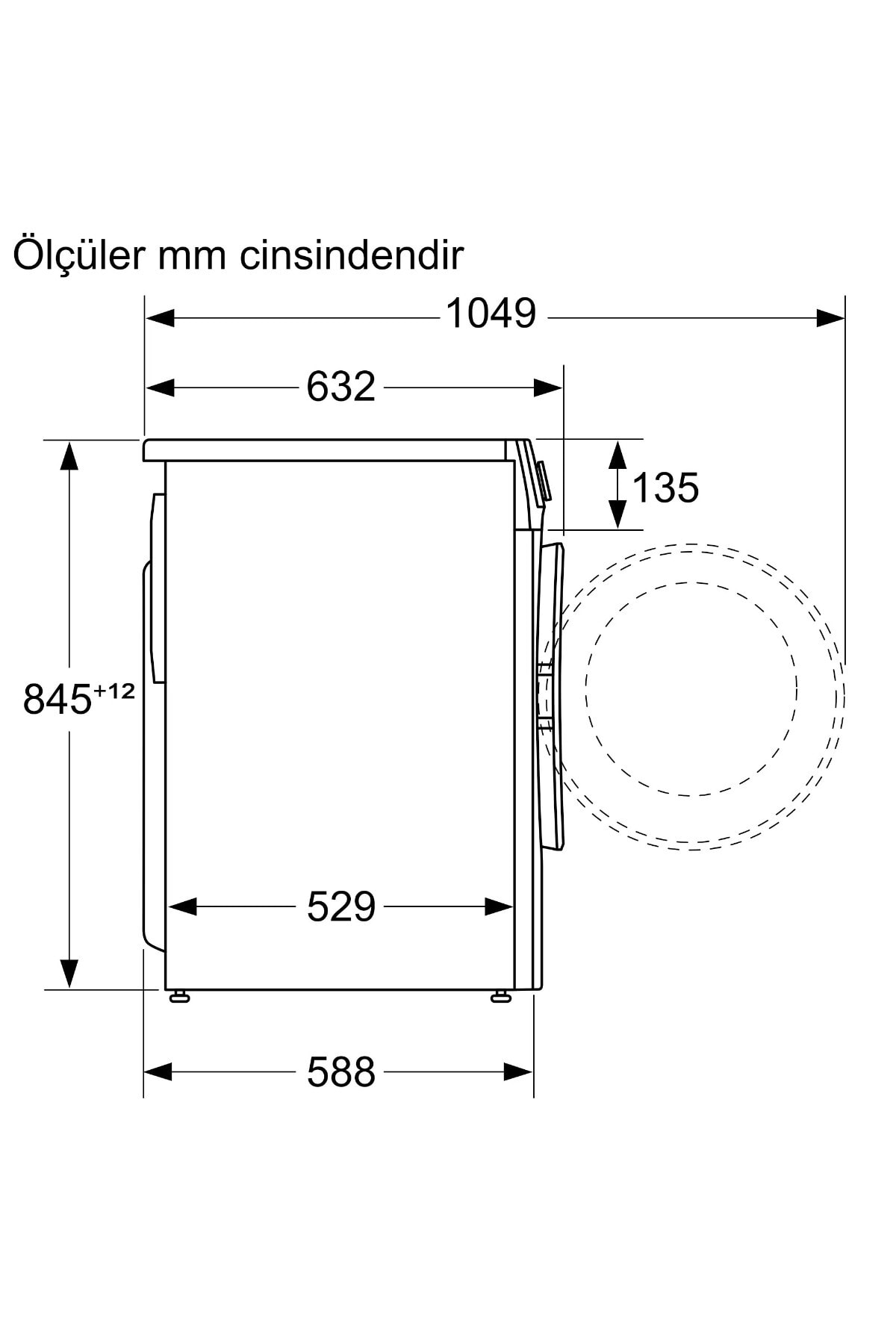 WGA142X1TR 9 Kg 1200 Devir Çamaşır Makinesi